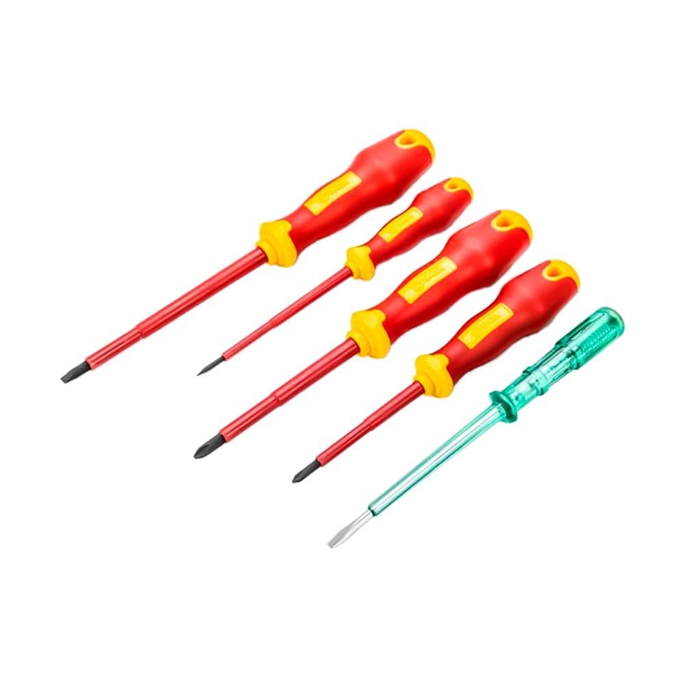 Jogo Chave Fenda/Philips Isolada 05 peças VDE + Chave Teste ST09302U - Sata