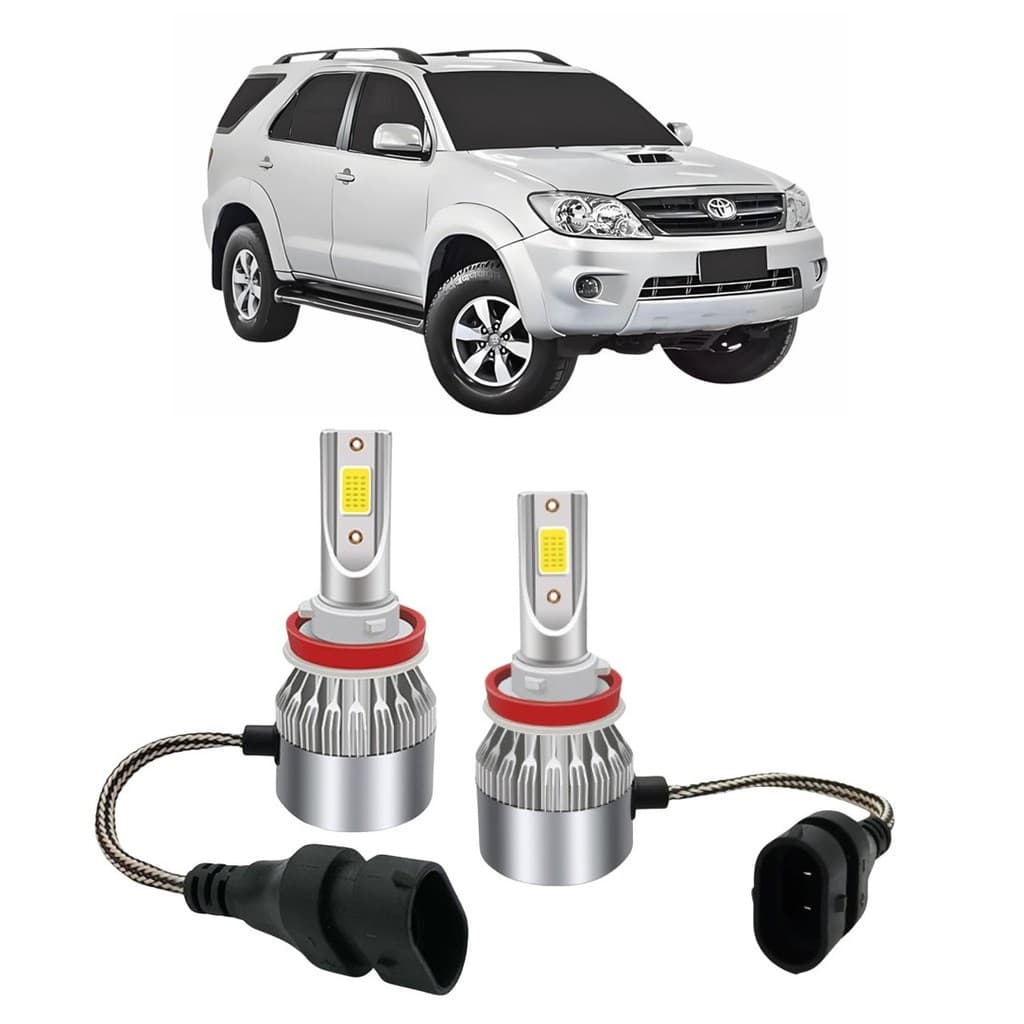 Par Lampada Super LED Farol de Milha Hilux SW4 2005 2006 2007 2008 6000k HB4