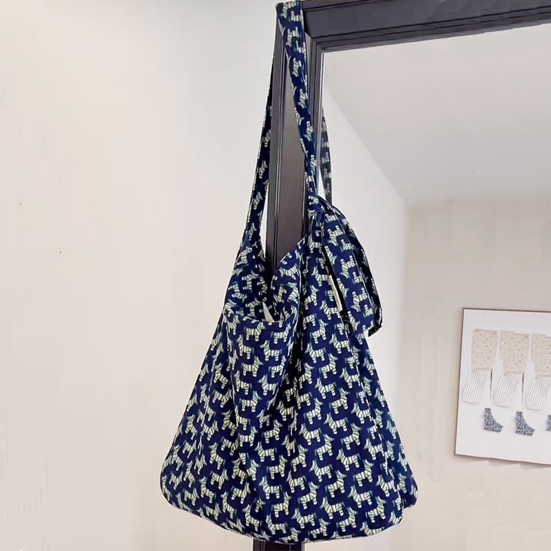Inverno tailandês bonito verde pequena Zebra veludo bolsa de lona All-Match preguiçoso saco do mensageiro senhoras bolsa