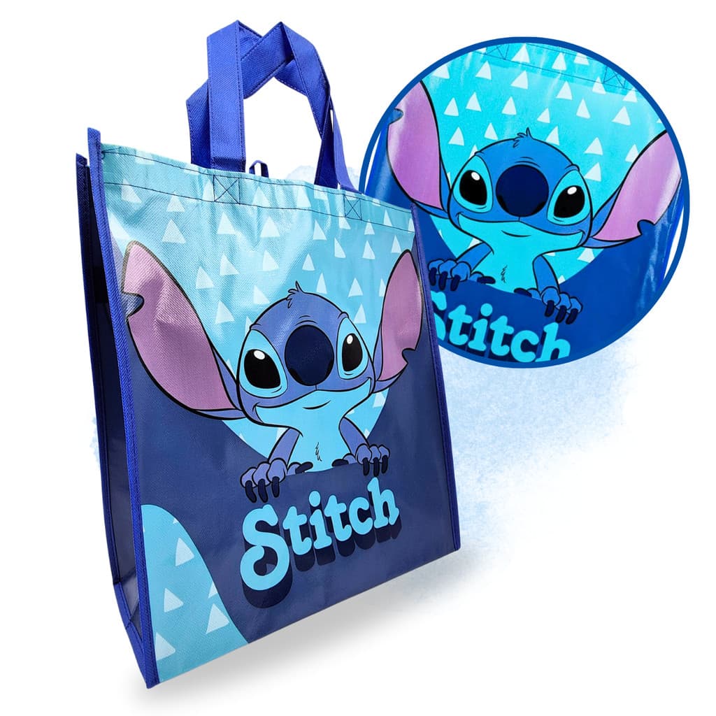 Sacola Reutilizável Stitch Ecobag Presente Resistente Stiti Stit Istit Lilo Feira Mercado