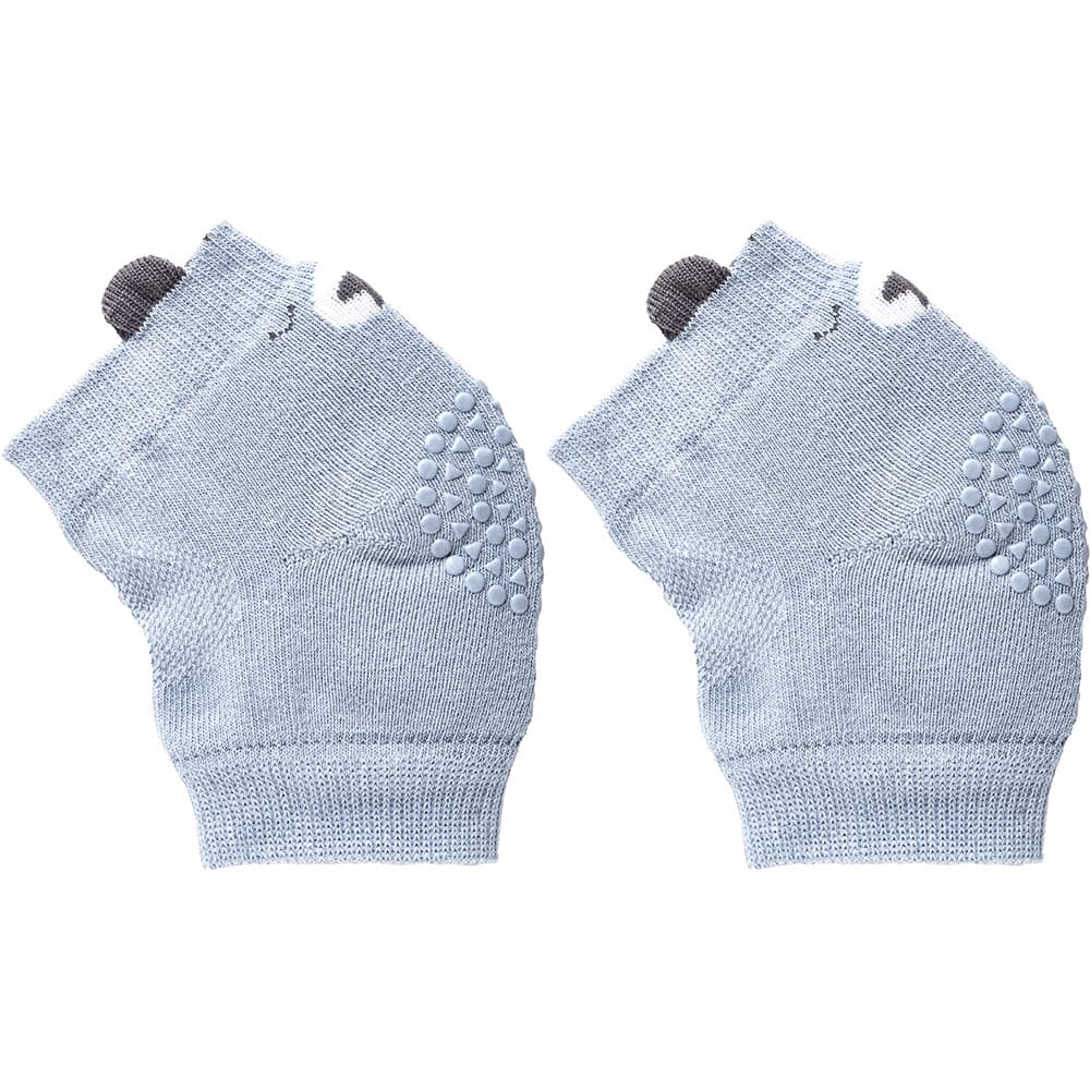 Joelheira Antiderrapante para Bebê Engatinhar Urso Azul BUBA