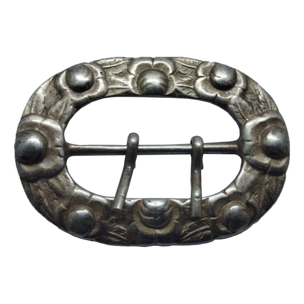 Fivela Western Country Cowboy 8 Rosas Banho Alpaca 45 Mm