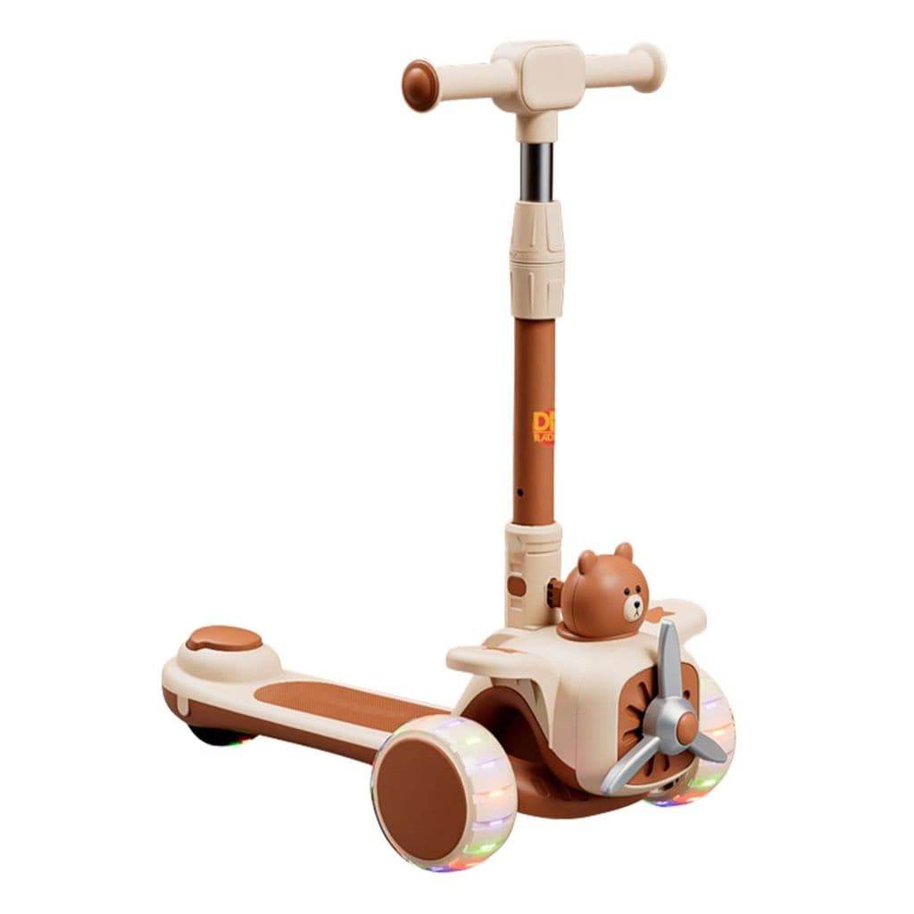 Patinete Infantil Aviãozinho Ajustável Com Luz E Som