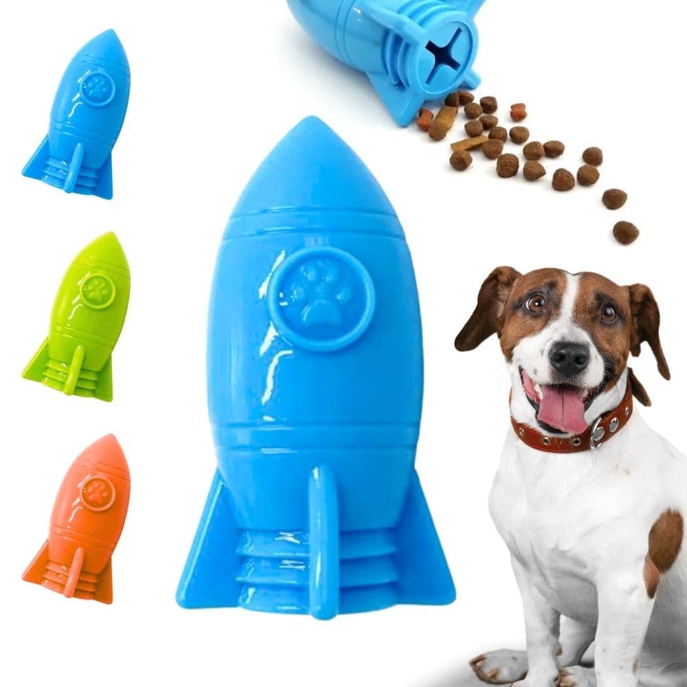 Brinquedo Petisqueira Foguete para Cães