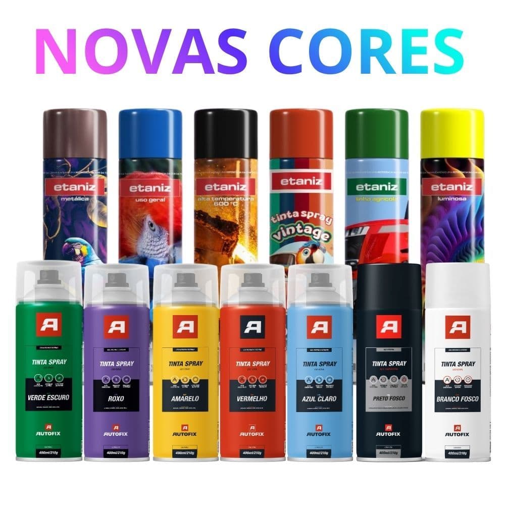 Spray Tinta Premium Uso Geral 400ml - Etaniz Variadas Cores