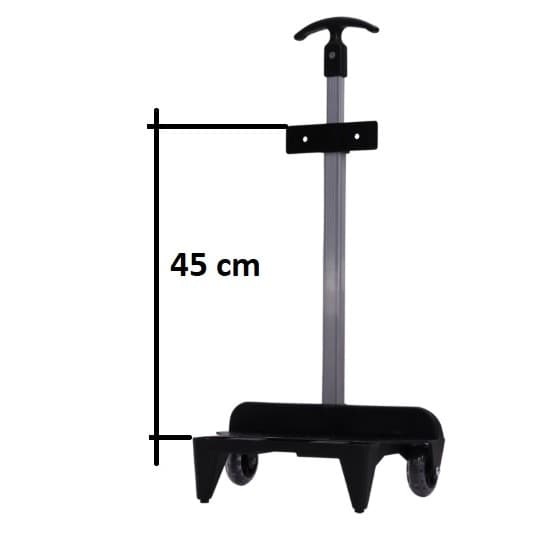 KIT 25 Peças Carrinho Mochila Haste Única e Placas de Fixação HUFT-450-PT00