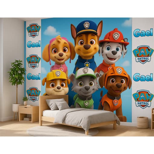 Patrulha Canina Papel de Parede Adesivo Personalizado