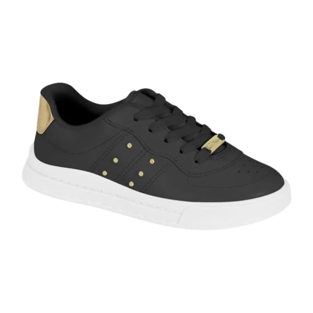 Tênis Infantil Criança Molekinha Original para Meninas- Preto com Brilho