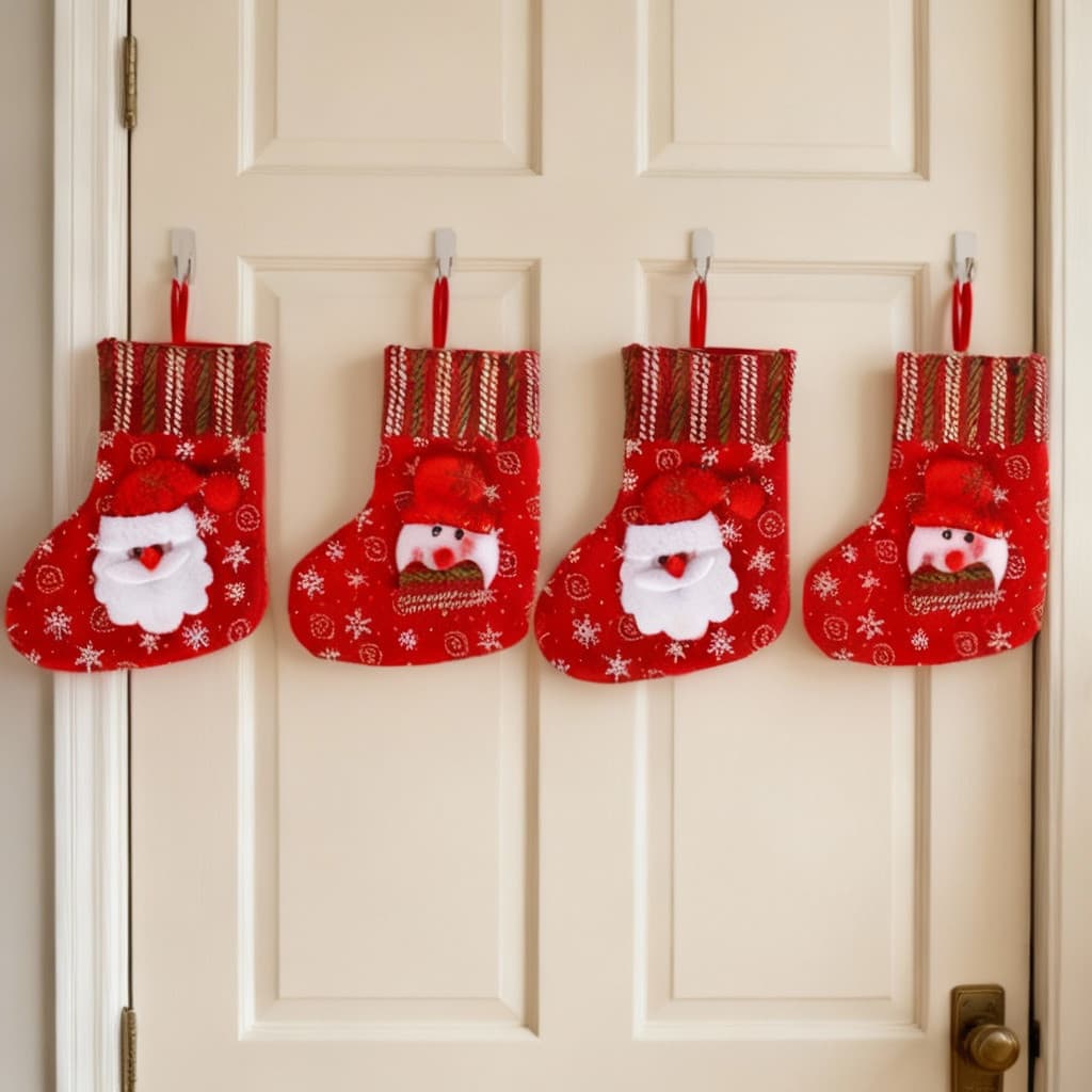 Botas de Natal Enfeites Meia Papai Noel Rena, Boneco de Neve, Pingentes, Natalino, Decoração, Árvore de Natal