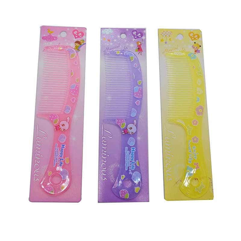 Pente de tendão de carne de cor luminosa, durável, alta resistência, bolso inquebrável, pente pequeno, doméstico, pequen