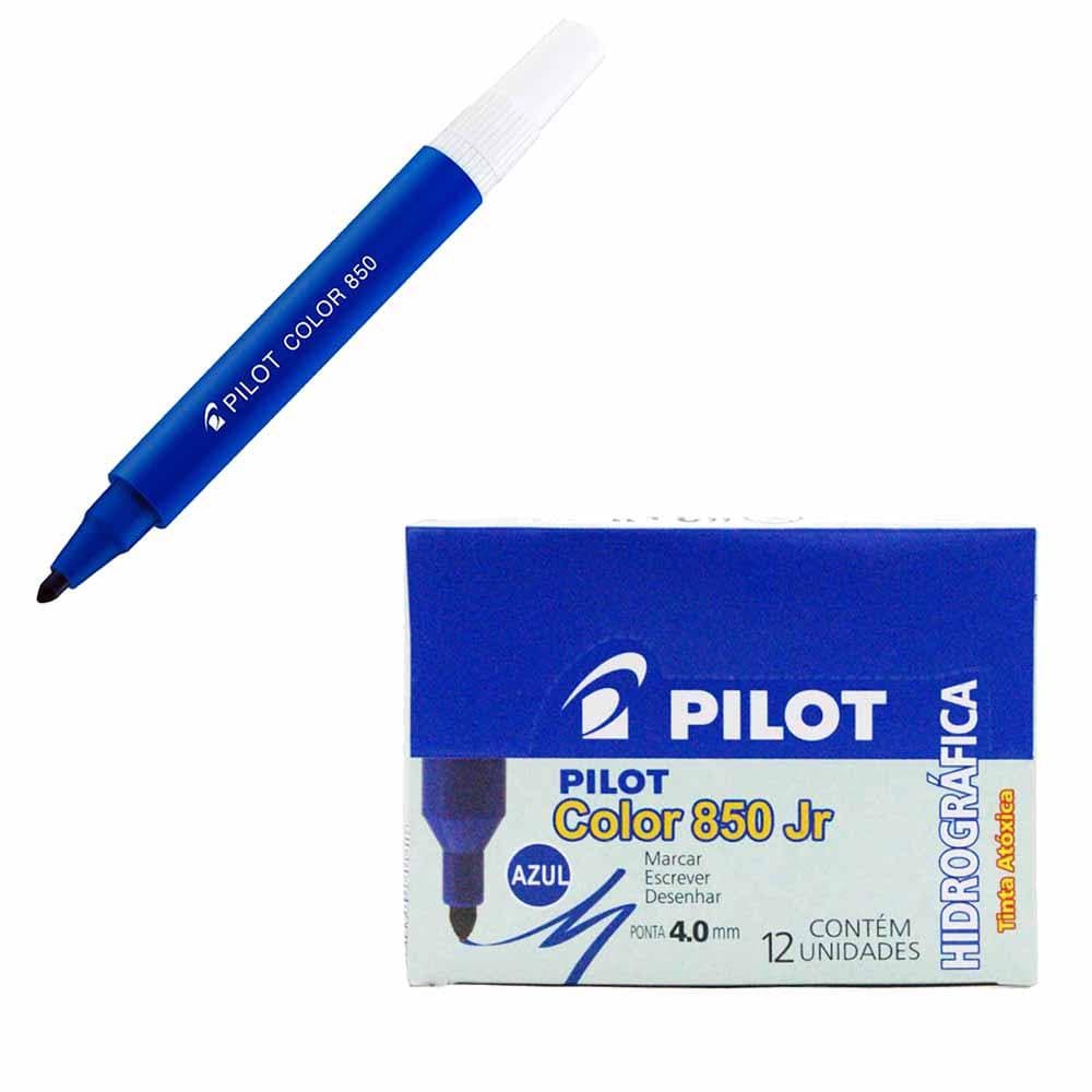 12 Un Pincel Marcador Pilot Color Azul Atomico