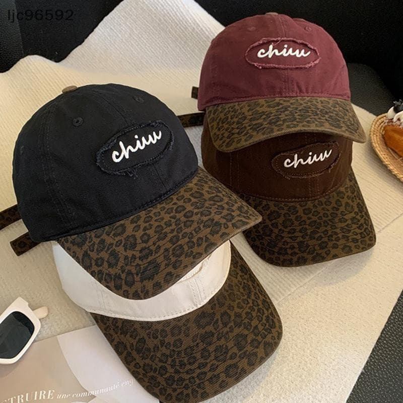 [ljc] Boné De Beisebol Retrô Leopardo Para Mulheres , Homens , Moda , Patchwork , Snapback , Guarda-Sol , Chapéu De Pico
