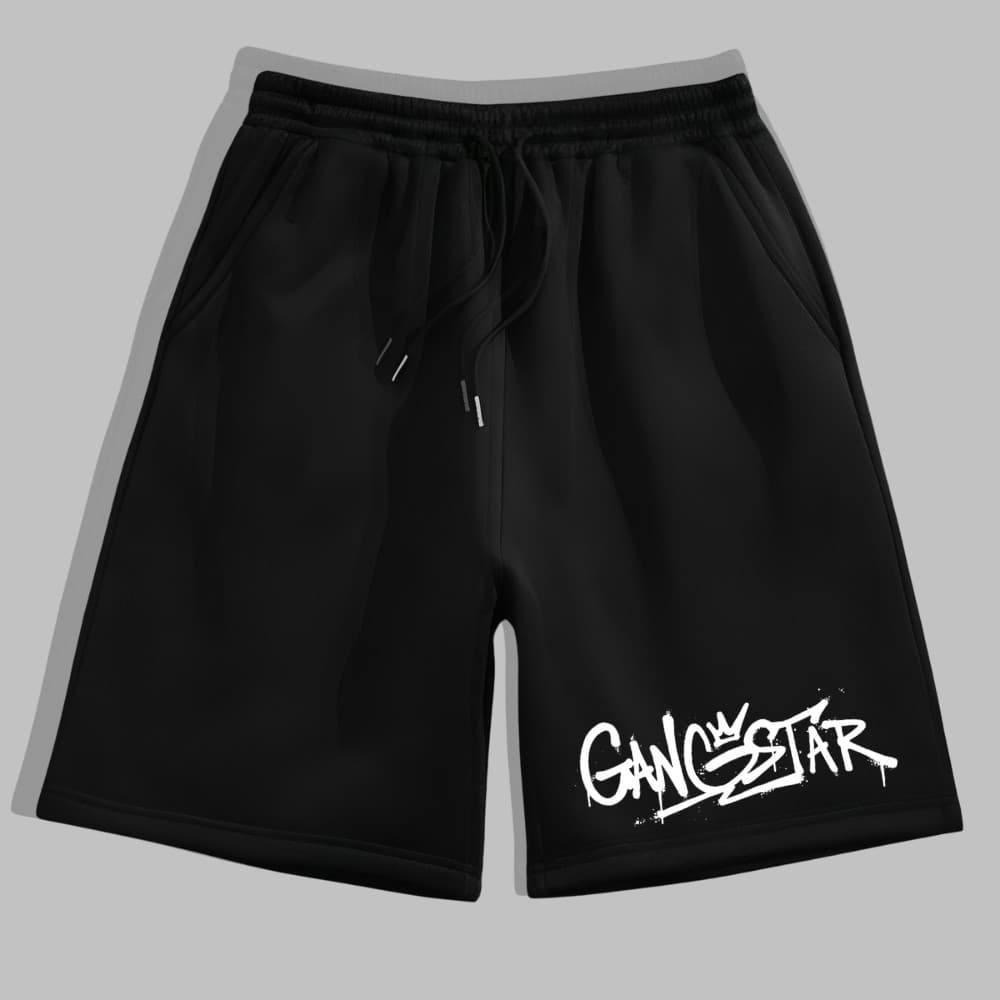 Short Masculino Moletinho Estampa Gangstar Streetwear Urbano