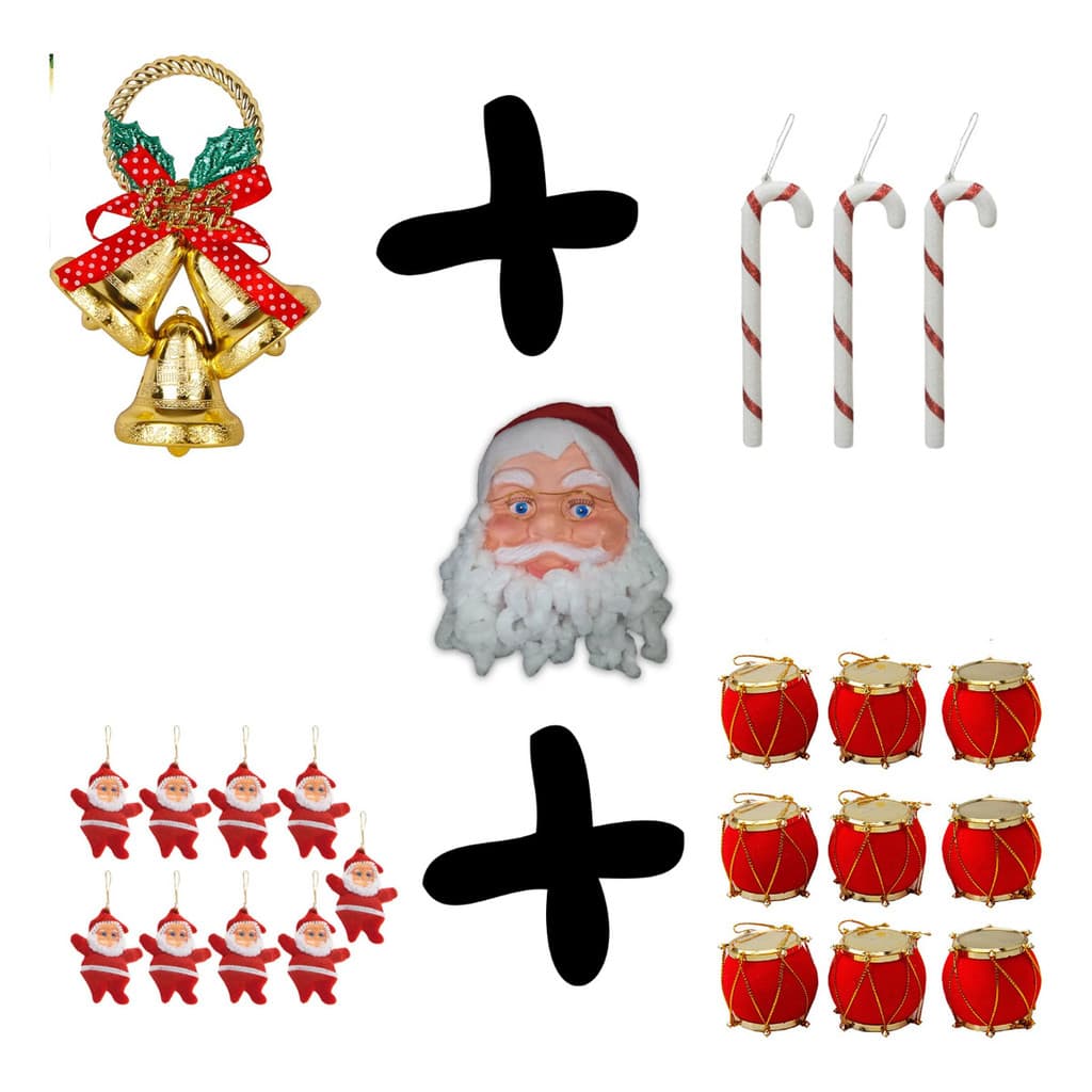 Kit 23 Enfeites Arvore De Natal Pendentes Decoração Natalino