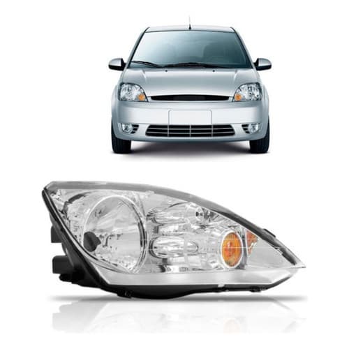Farol Fiesta Amazon 2003  2004 2005 2006 Cromado - ###