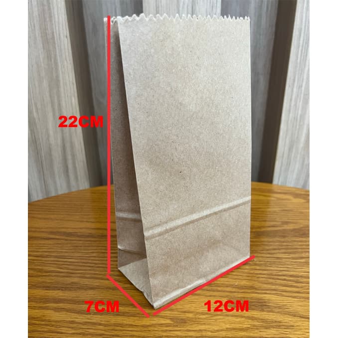 KIT 10 SACO DE PAPEL KRAFT 22X12X7