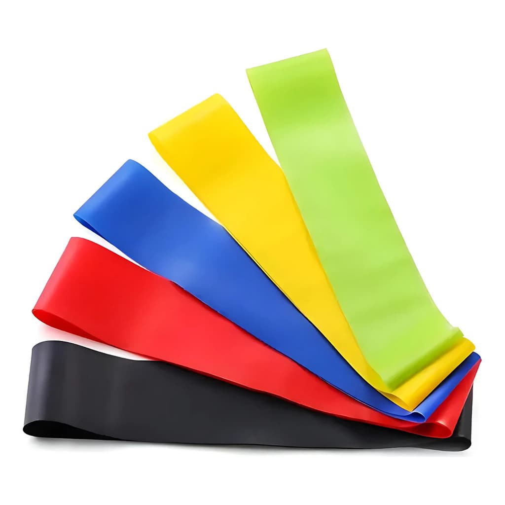 Kit 5 Faixa Elástica Super Mini Band Para Treino Exercícios