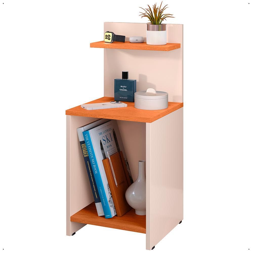 Mesa Cabeceira Prateleira Decoração Quarto Mesinha Lateral