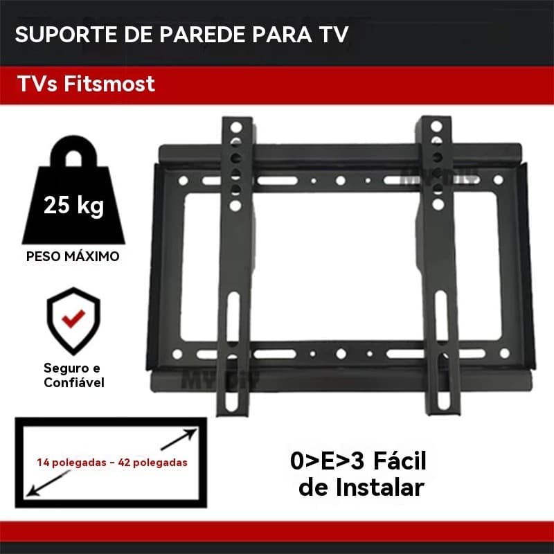 Suporte de parede universal para TVs LED, LCD e Plasma