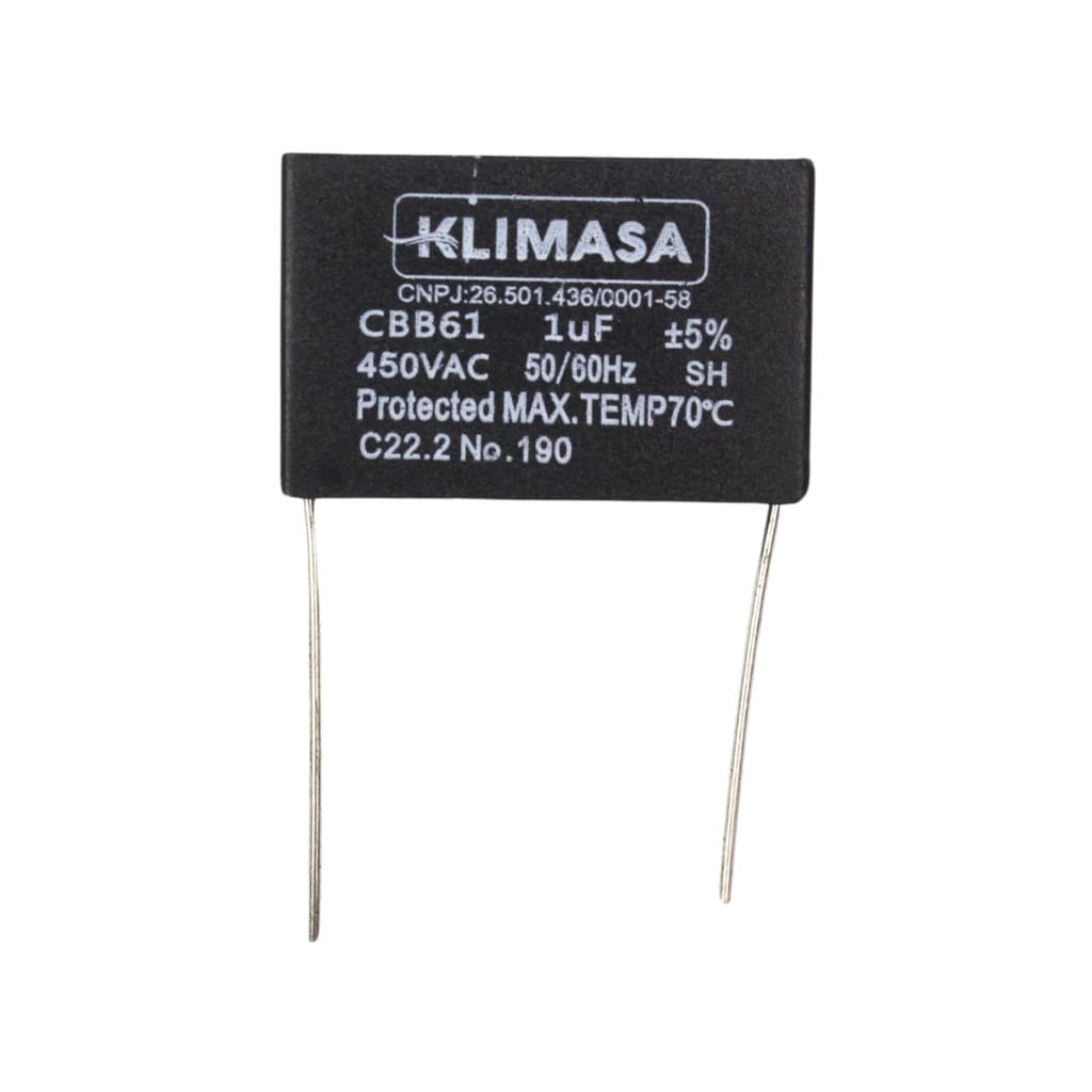 Capacitor Placa 1uf 450v Quadrado - 11040001