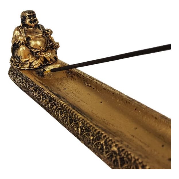 Incensario Castical Buda Chines - Bronze - Incensario Castical Buda Chines