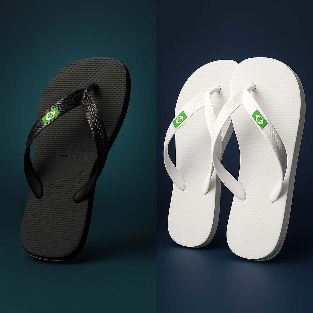 Chinelo de Dedo Masculino Adulto e Infantil com Bandeirinha Brasil – Leve e Confortável Barato
