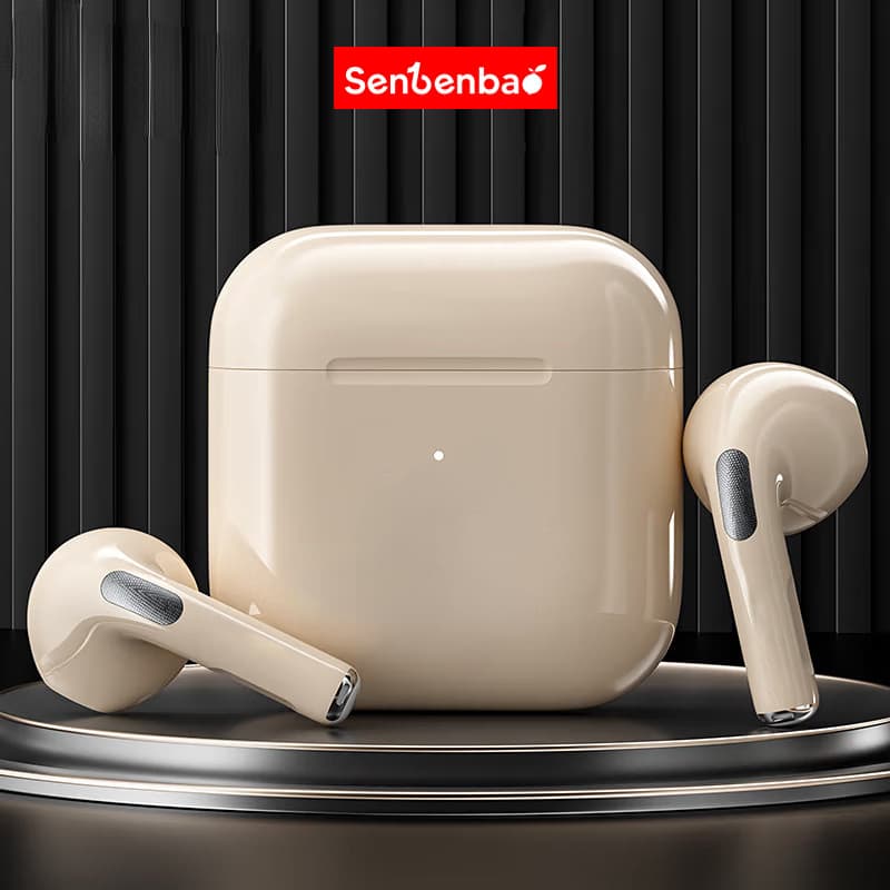 Senbenbao Inpods Pro 4 Fones De Ouvido Sem Fio Bluetooth Intra-Auriculares Com Microfone , Esportivos , Fone Para Smartp