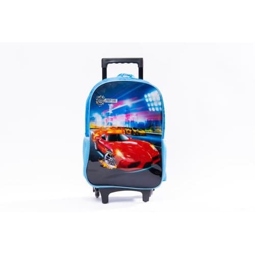 Mochila Infantil Rodinhas Tema Carros Diversão Escola Viagem Sortida