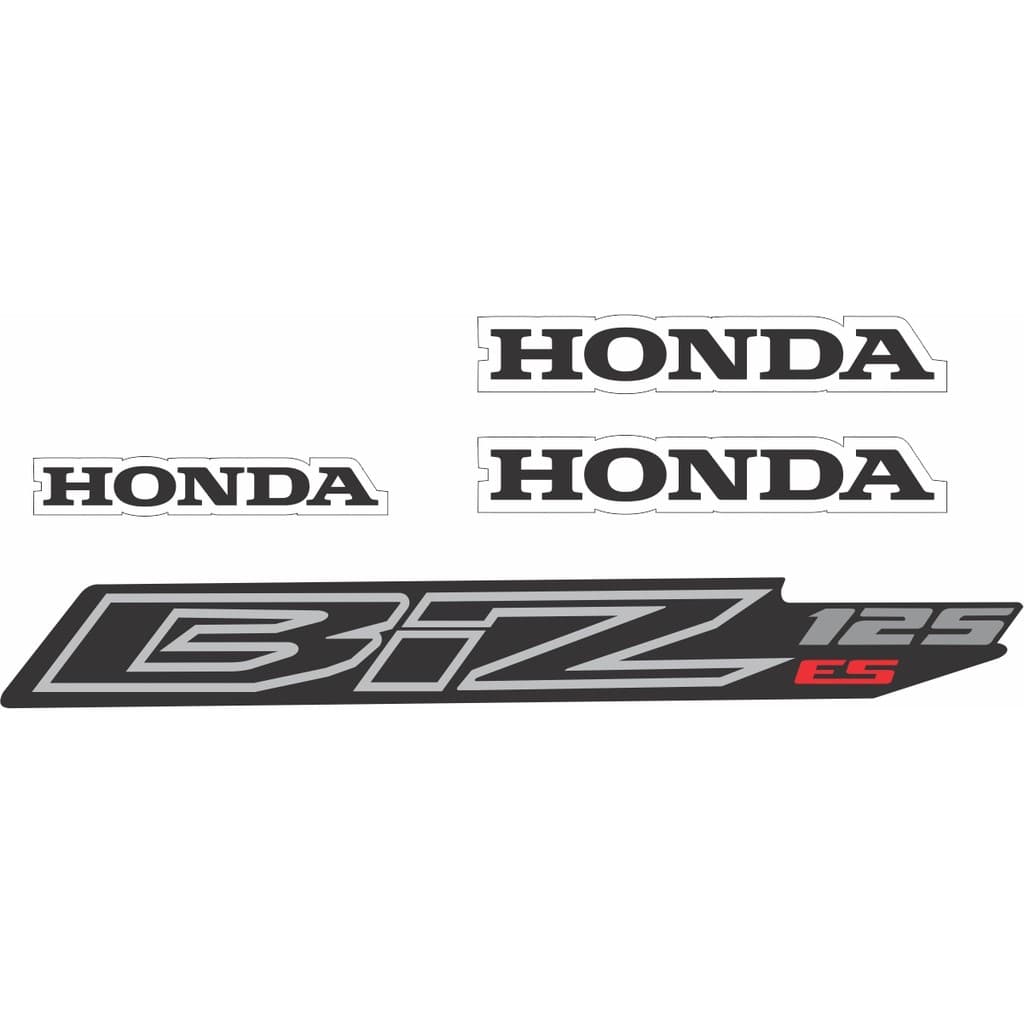 Kit 4 Adesivos Emblemas Laterais HONDA BIZ 125 2013
