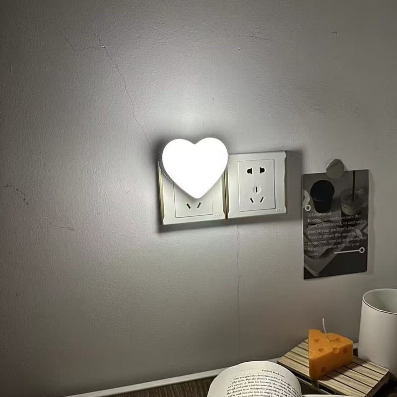 Luz Noturna Inteligente LED , Lâmpada Economizadora De Energia De 0.5 W , Adequada Para Quartos , Banheiros , Corredores