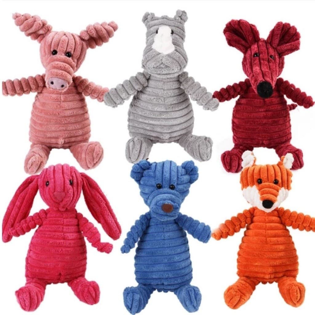 Brinquedo Pet Pelúcia para Cachorro Mordedor Bichinho Animais com Apito Som