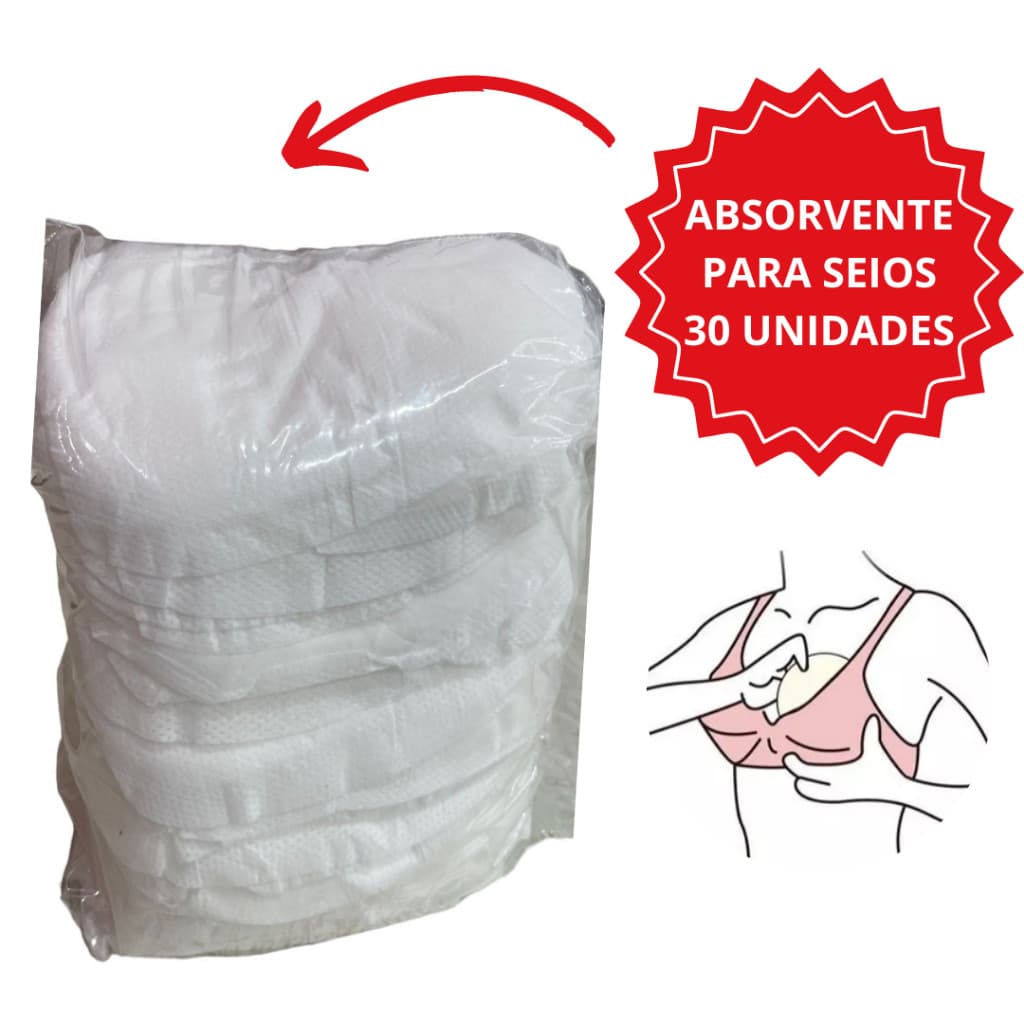 Absorvente Para Seios Com 30 Unidades Bellafral