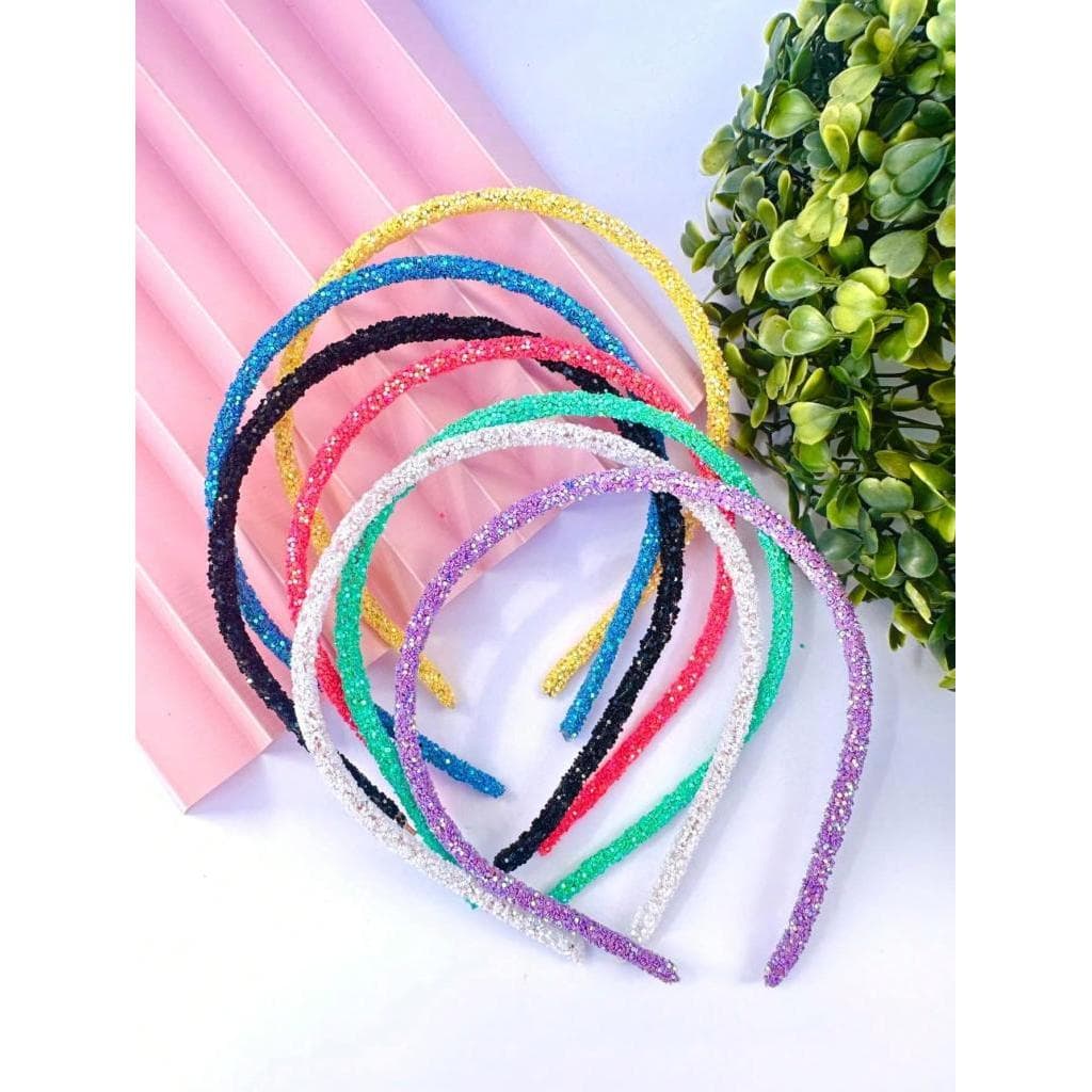 5 Peças Tiara Brilhante Fina Arco De Cabelo