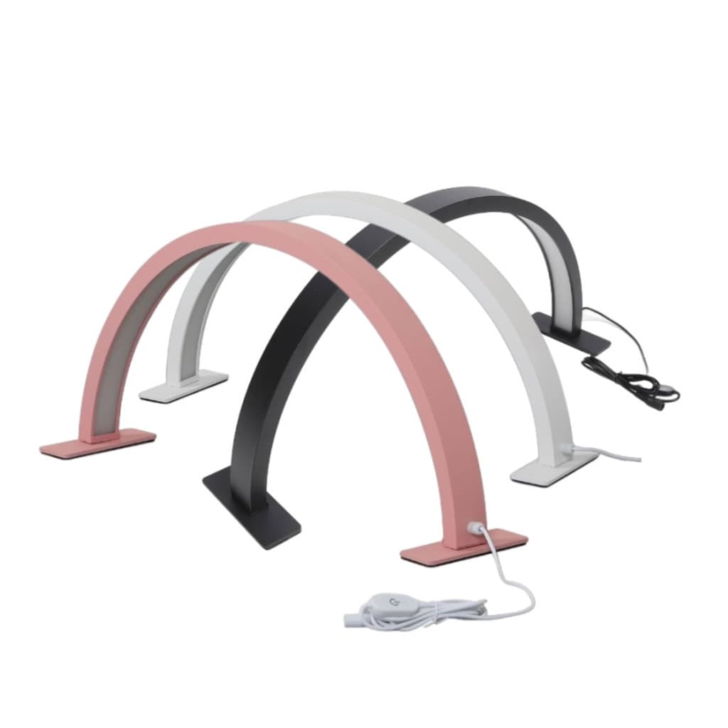 Luminária Arco Meia Lua Articulada Estética e Manicure 55cm/75cm
