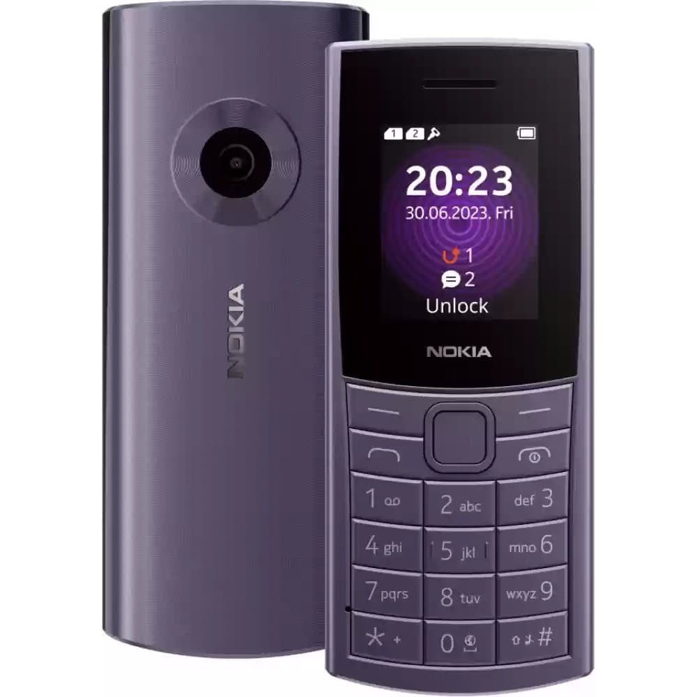 Celular Nokia 4G P/ Idoso Teclado Grande Som Alto 2 Chips - Roxo