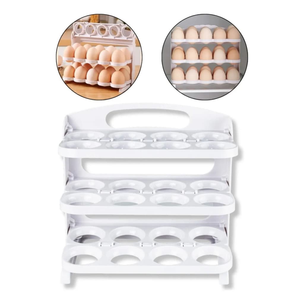Organizador Porta Ovos capacidade 24 ovos