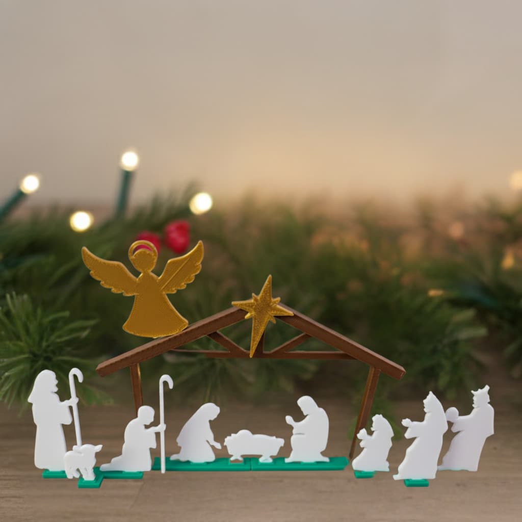Presepio de Natal Decoraçao Jesus Cristo Nascimento Evangelico