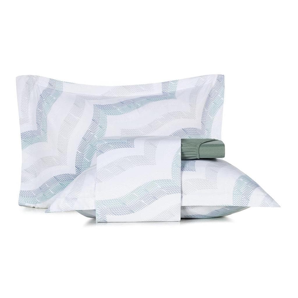 Jogo de Cama Queen Altenburg 4 Peças Toque Acetinado Marine