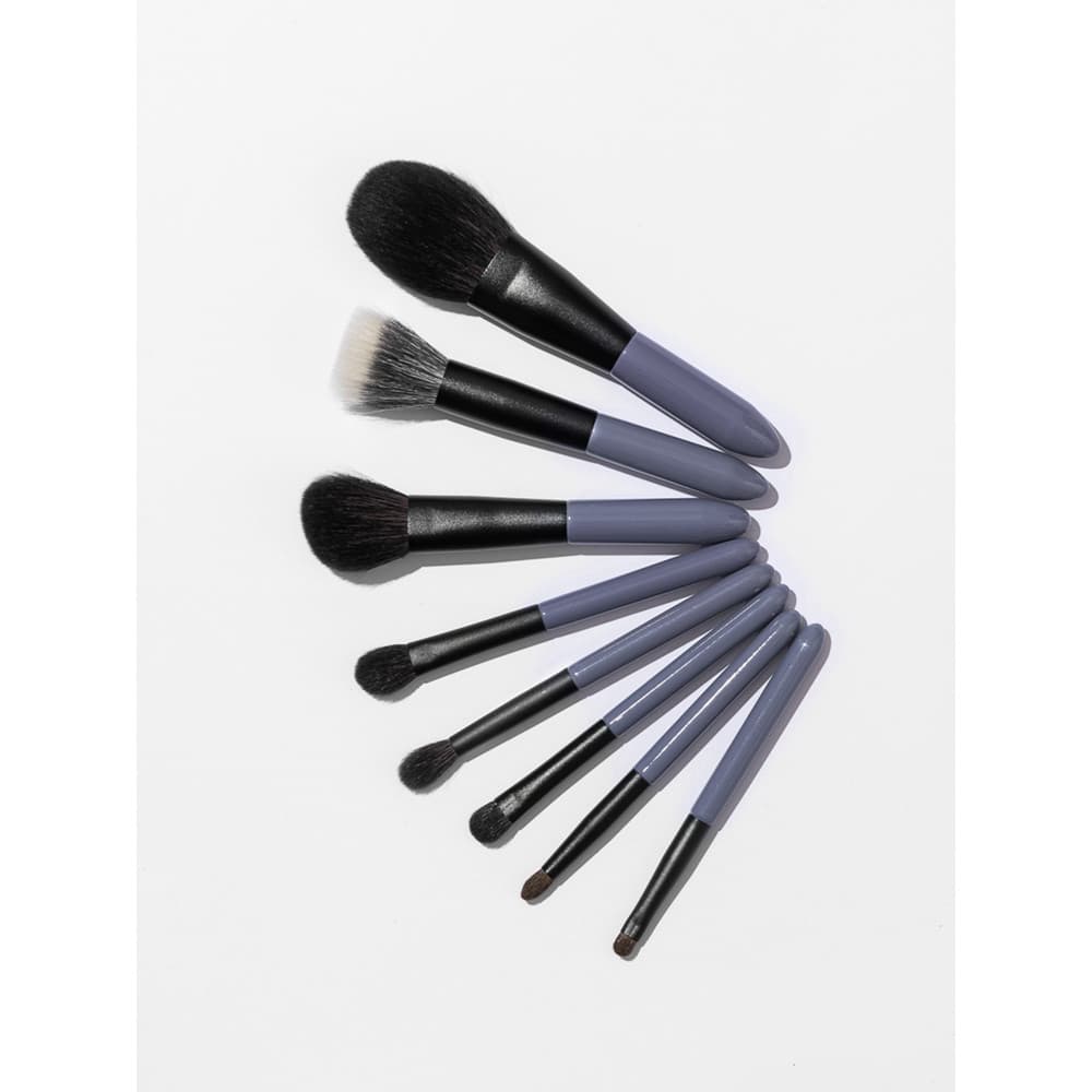 Estrela bolso 8 conjunto de pincéis de maquiagem todo o cabelo Animal solto pó escova ponto cor escova Blush sombra esco