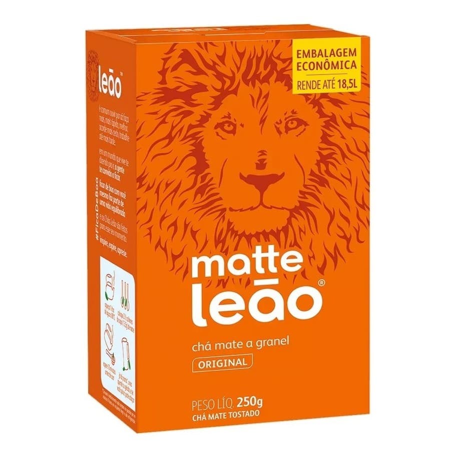 Chá Matte Leão Natural A Granel 250g - Leao Jr.