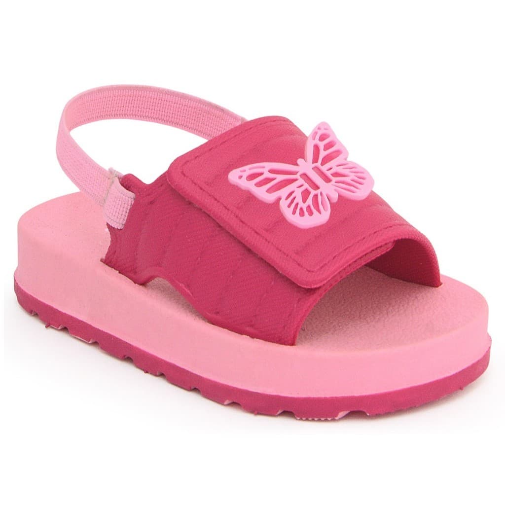 Sandália Bebê Feminina Chinelo Com Elástico Menina Ajustável Verão