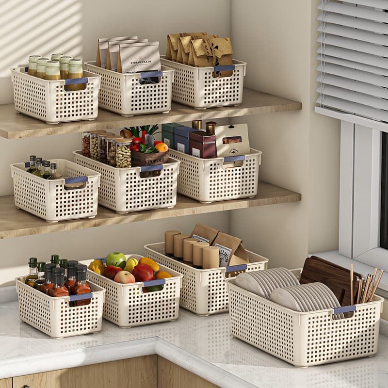 Caixa de armazenamento de artigos diversos Cesta de armazenamento de brinquedos para lanches de mesa doméstica