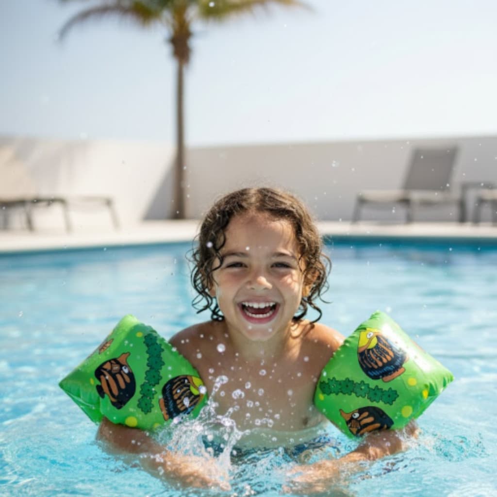Boia de braço inflável infantil de plástico infantil peixinho até 30kg