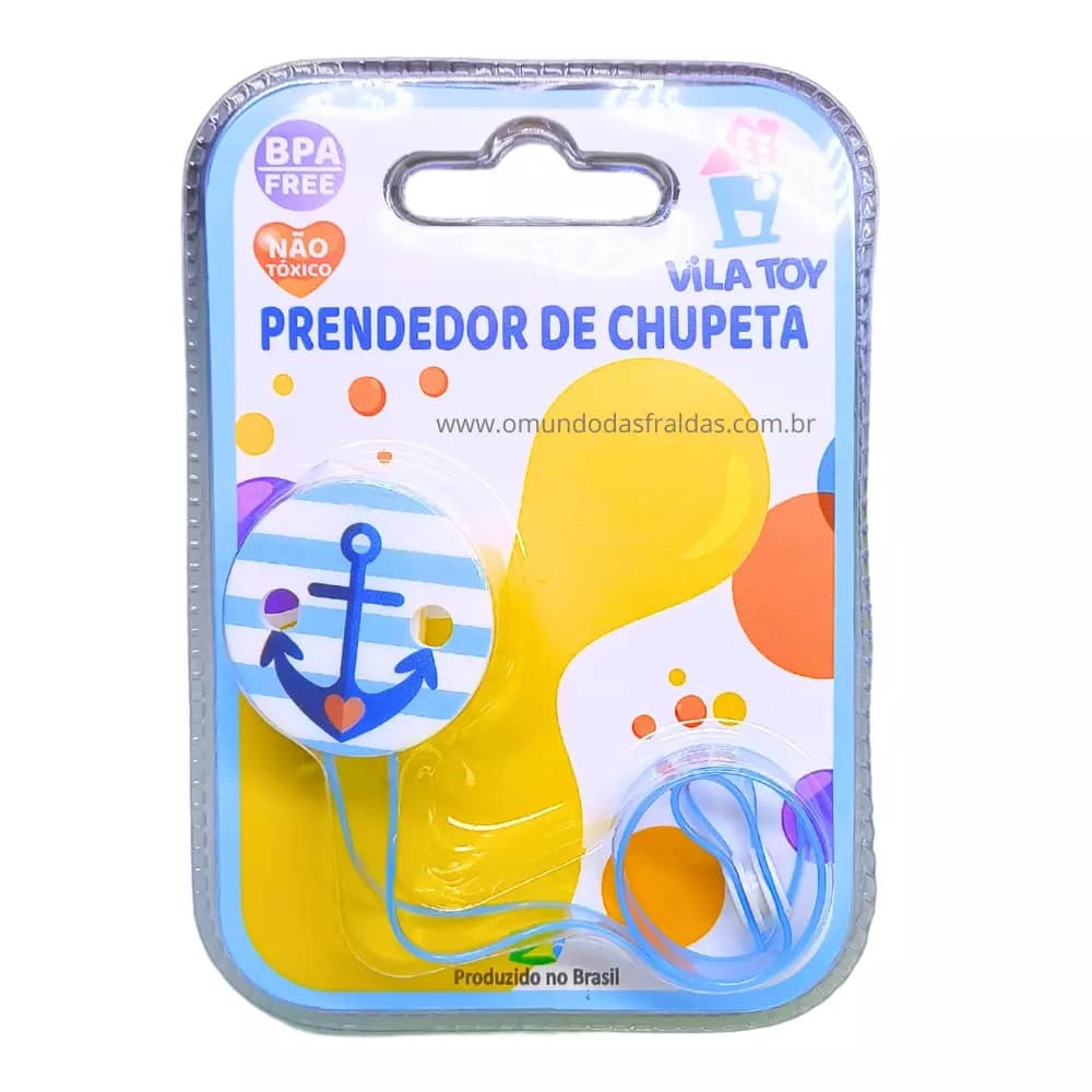 Prendedor de Chupeta Bebê Silicone Antialérgico com Clip Seguro – Acessório Infantil Macio e Lavável
