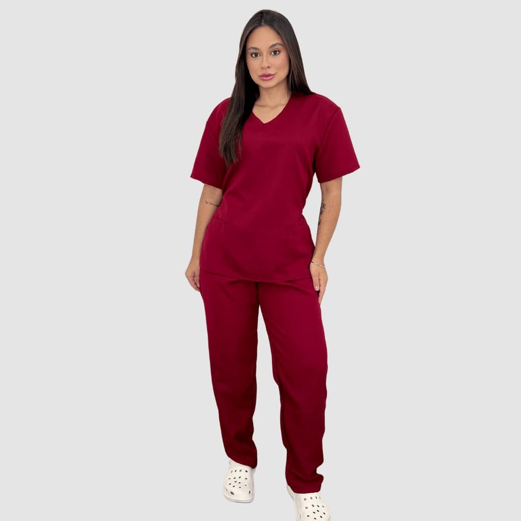 Scrub Hospitalar Unissex Oxford Pijama Cirúrgico Profissional Uniforme em oferta