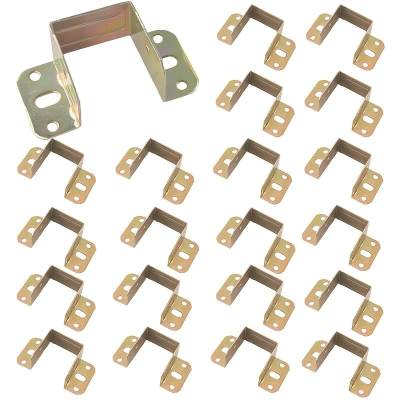 20 Suportes De Cama De Metal Em Forma De U Resistentes Dos Pces-Fácil Instalação , Ganchos De Suporte De Canto Estáveis