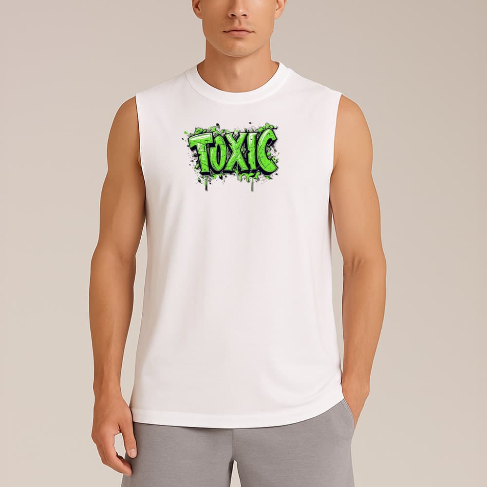 Regata Masculina Estampada Toxic 422 Treino Barra Peso