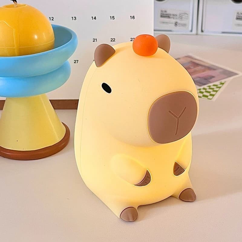 Luminária Capivara Silicone USB Abajur Recarregável Night Light (envio imediato)