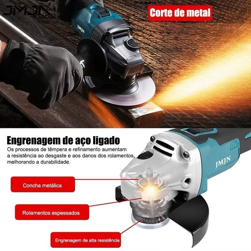 Esmerilhadeira Angular Politriz/lixadeira E Esmerilhadeira Sem escova Velocidade De Rotação 8000-10000R/min Bivolt