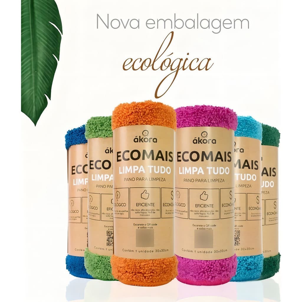 Pano para limpeza Akora Limpa tudo pano diversos pacote x 3 ENVIO RÁPIDO